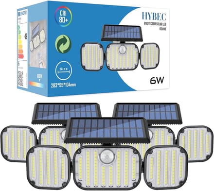 Krachtige 360 Graden Solar Buitenlamp met Bewegingssensor