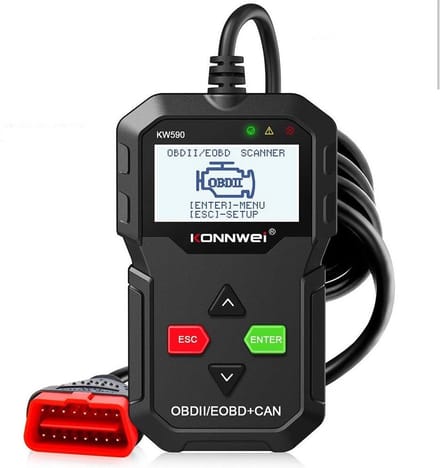 Konnwei KW590 Multifunctioneel OBD2 EOBD Scanner Motor Foutcode lezen en wissen | OBDII | Fout | Code | Diagnose | Playback data | PCM Data | O2 | EVAP | OBD 2 | II | gecertificeerd | Uitlees | Apparaat | Foutcodes