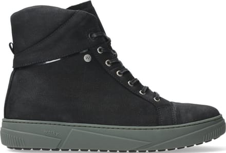 Wolky Veterschoenen Wheel zwart/saliegroen nubuck