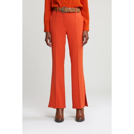 River Woods Orange Classic Pants With Side Slit Taglia: 44 | Pantaloni Outlet | Donna | Arancione