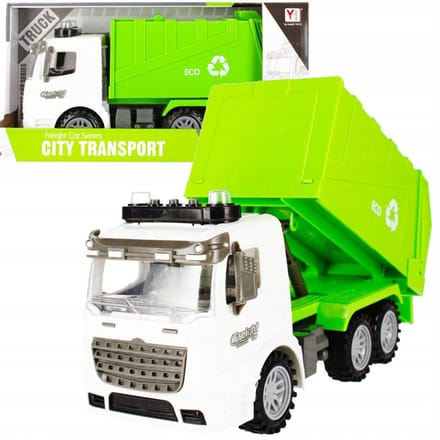 Speelgoed Vuilniswagen met Licht & Geluid, Pull-Back Actie