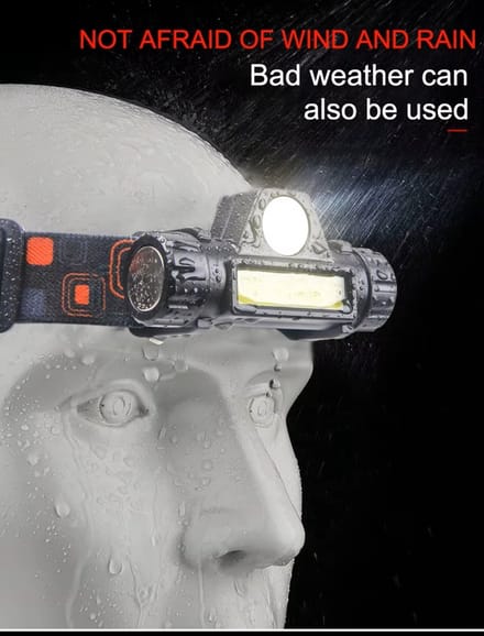 Han‑Bar® LED Hoofdlamp - Kantelbaar - LED Lumen - Oplaadbaar - 4 in 1