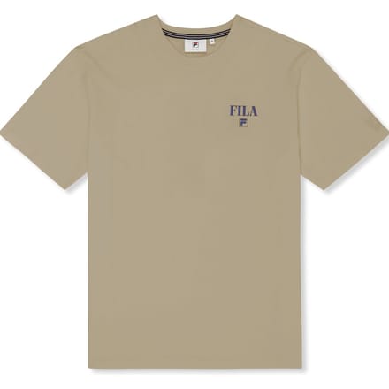 FILA Ponzano Relaxed Graphic T-shirt White Pepper Größe: M | Basic T-Shirts Outlet | Herren | Weiß