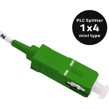 Qoltec Splitter 1x4 |   SC/APC-SC/APC |   G.657A |   Singlemode |   0,9 mm