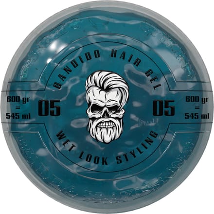 Bandido Wet Look styling hair gel blue 600ml 3 Stuk