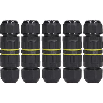 5 Stuks Buiten Elektrische Kabelconnector IP68 Waterdicht 3-aderige Draadconnectoren 7?10 mm