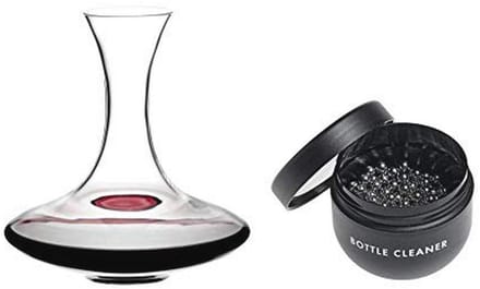 Decanterset Ultra met Glasreiniger - Elegante Handgemaakte Karaffe voor Wijnverfijning