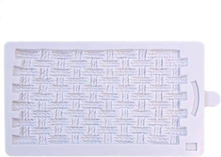 Karen Davies Siliconen Mould - Rustic Basket Weave by Alice