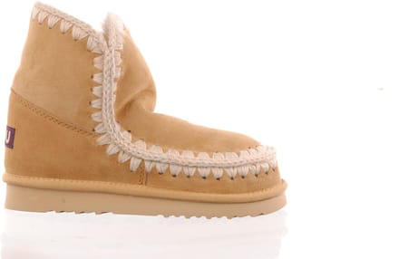Mou Eskimo 18 Glitter Logo Laarzen - Suède - Dames - Beige - Maat 36