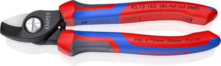 Kabelschaar Comfort - Draadknipper - Kabels Snel Knippen - Precisie Geslepen - 165 mm - Zwart