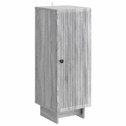 vidaXL - Dressoir - Grijs - Sonoma - 33 - x - 34,5 - x - 90 - cm - Bewerkt - hout
