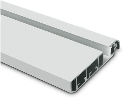 Aluminium Led PLINT profiel - Wit - Wandmontage - voor Ledstrips - 2m - 13x84 mm