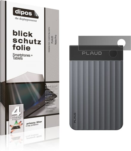 dipos – Matte Privacy Screenprotector geschikt voor PLAUD Note Pro | Anti-Spy Beschermfolie