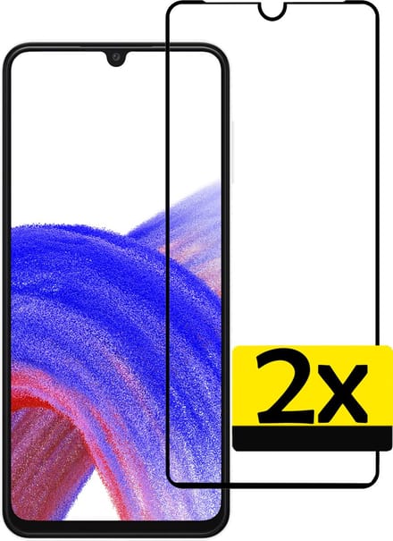 Screenprotector - Geschikt voor Samsung Galaxy A33 - 2 Stuks - Full Cover - Beschermglas - Gehard Glas - Tempered Glass - Screen Protector