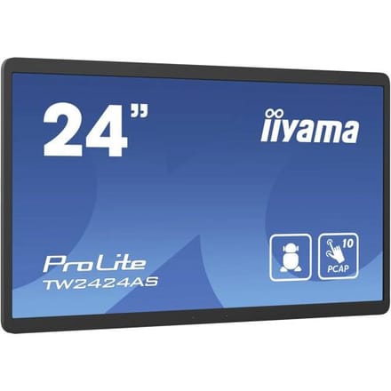 iiyama TW2424AS-B1 beeldkrant Digitale signage flatscreen 60,5 cm (23.8") Wifi 250 cd/m² 4K Ultra HD Zwart Touchscreen Type processor Android 24/7