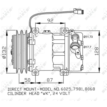 Compressor airconditioning NRF 32704