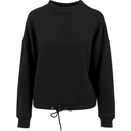 Build Your Brand - Oversized Dames Sweater - Black maat S