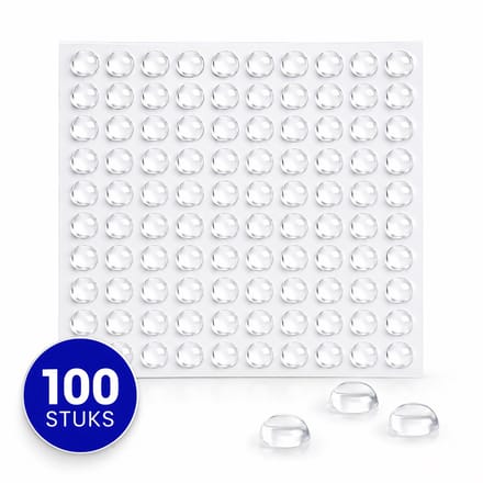 Zelfklevende Deurstoppers- 100 Stuks- Zelfklevende Deurbeschermers- Deurbuffer- Stootdoppen- Transparant- 10MM/2MM