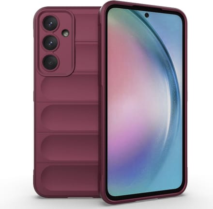 Hoesje geschikt voor Samsung Galaxy A55 - Techsuit Magic Shield Silicone Back Cover - Bordeaux
