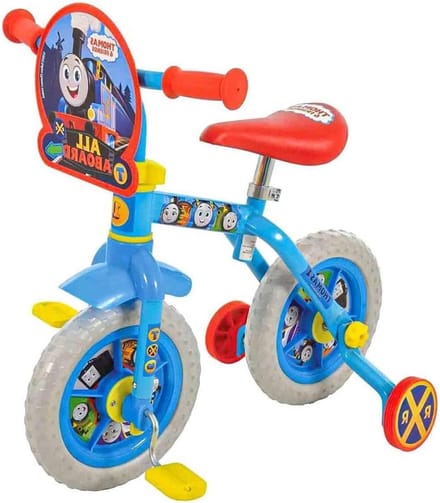 Kinderfiets - Loopfiets - Leren Fietsen - 2-in-1 Ontwerp - 10 inch Wielen - Blauw