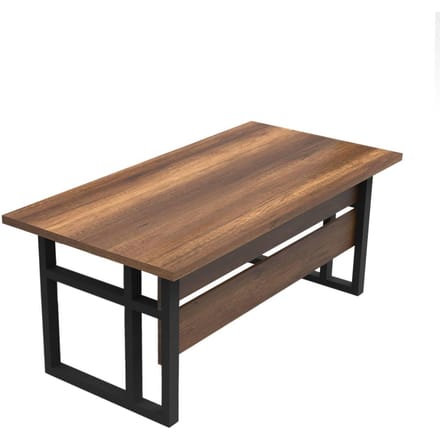 MN1 Bureau | 100% MELAMINE | Walnoot - Emob - Bureautafels - Bruin - Melamine; Spaanplaat