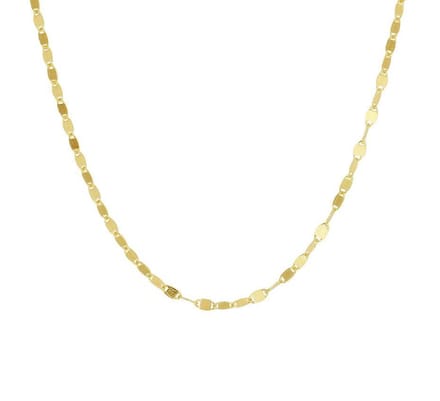 YO&NO - Ketting - Goud - Oogje rond - 2 mm  - 45 cm -  Sieraden vrouw - 585 goud
