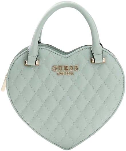 GUESS handtas schoudertas Atabey Heart Bag Light Sage mintgroen
