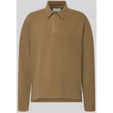 Loose fit poloshirt van katoen model 'Thiago'
