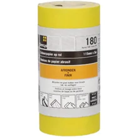 Sencys Schuurrol - P180 - Geel A-o - 115mmx5m