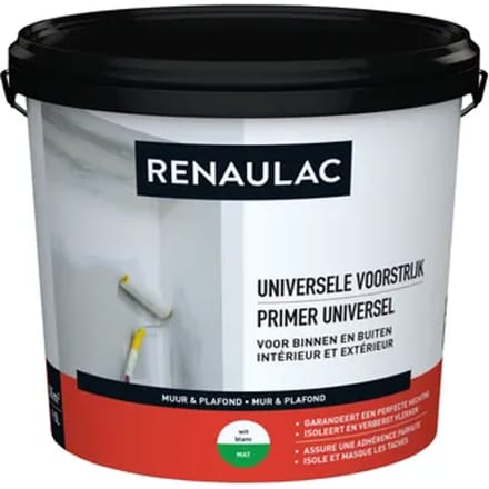 Renaulac Voorstrijk Universeel Wit 5l
