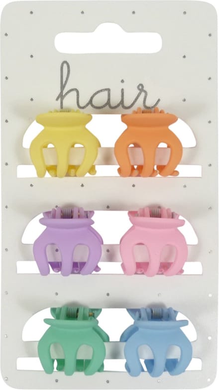 Haarklem - Kappersklem - Spinmodel 2.0cm - Mat Finish - Lichte Bright Tinten