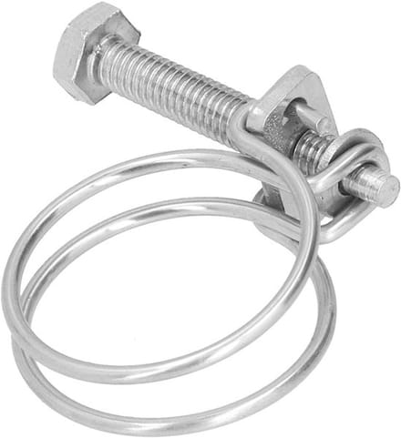 Allecto - 20 Stks Dubbele Draad Slangklem - Verstelbare Slangklemmen