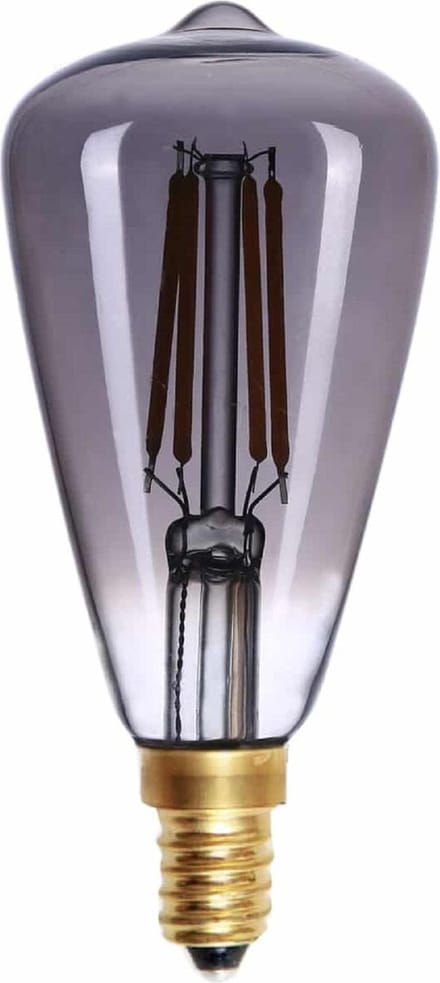 E14 4Watt Led Smoke Dimbaar Edison