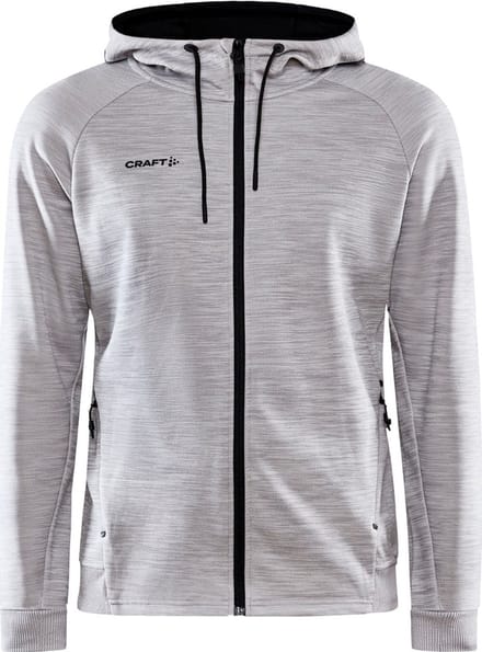 Craft Unify Jas Met Kap Heren - Grijs Gemeleerd | Maat: 3XL