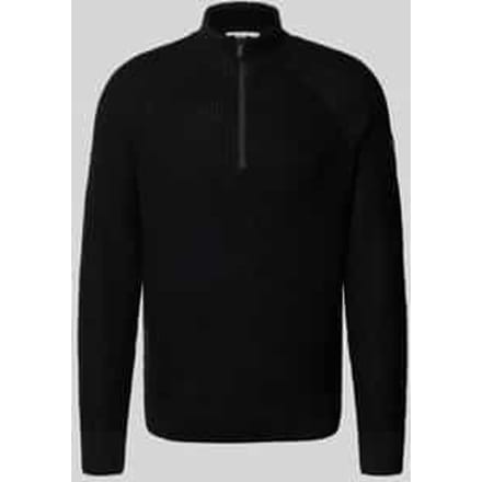 Tom Tailor Denim - Troyer gebreide trui - Maat S - Black