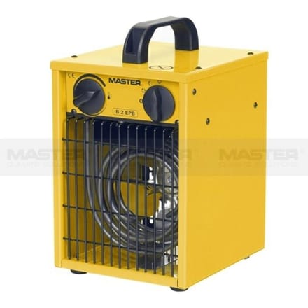 Master Klimatechnik B-2IT Bouwkachel 1000 W, 2000 W Geel, Zwart