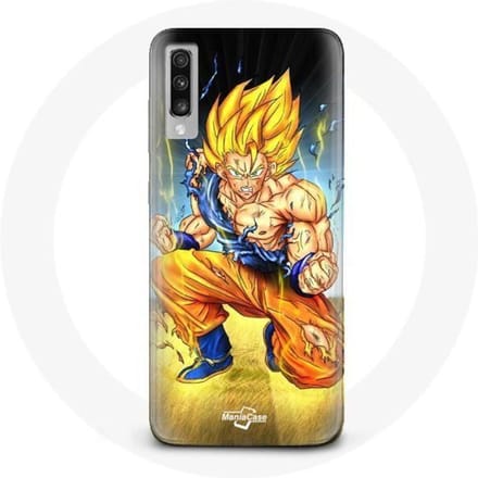Coque Samsung Galaxy A70 Son goku dragon ball corps enervé