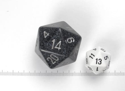 Dobbelsteen D20 Ninja Speckled 34mm - Accessoires