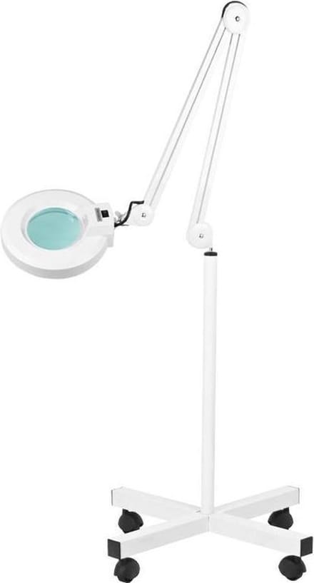 Loeplamp met Rolstatief en LED - Vergrotings lamp - werklamp