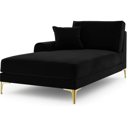 Chaise longue Madara links velvet | Mazzini Sofas