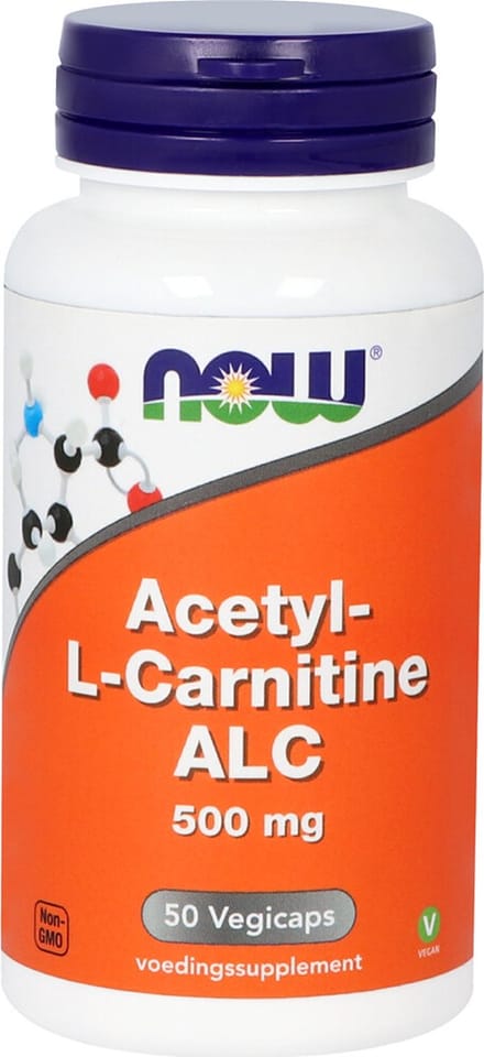 Now Acetyl-L-Carnitine 500 mg Capsules 50 st