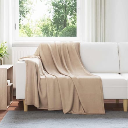 vidaXL - plaid - Camel - 200 - x - 150 - cm - 0.45 - kg - Fleece