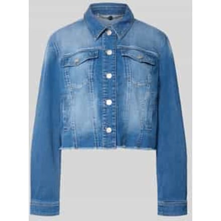 Kort jeansjack met franjes