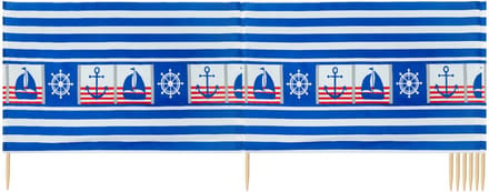 Garronda Strand Windscherm Met Stokken - Windscherm Strand – Windscherm – Camping – LA-EX-Wb-10m