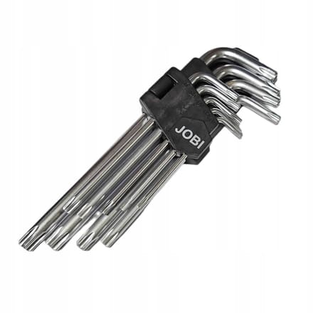 JOBIprofi Torx Sleutelset met Gat T10-T50 9 Delig