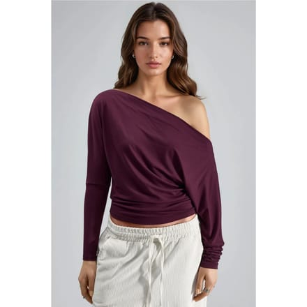 Boothals Drape Blouse