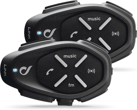 Motorhelm Communicatieset Duo - Intercom Systeem met Stereo Headset en Lange Batterijduur