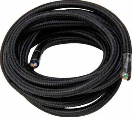 Kabel EDM C41 2 x 0,75 mm Zwart Textiel 5 m