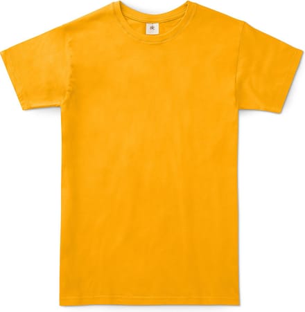 B&C Exact 150 Heren T-Shirt - Abrikoos - Small - Korte Mouwen