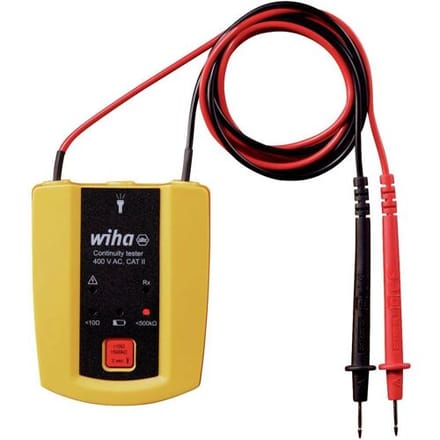 Wiha 45222 Doorgangstester CAT II 600 V LED, Akoestisch